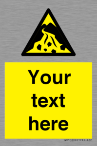 Custom Warning: Debris flow zone